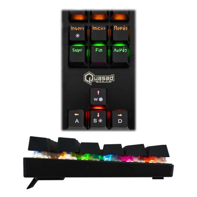 TECLADO QUASAD GAMING QKM-G80 MECHANICAL BLACK