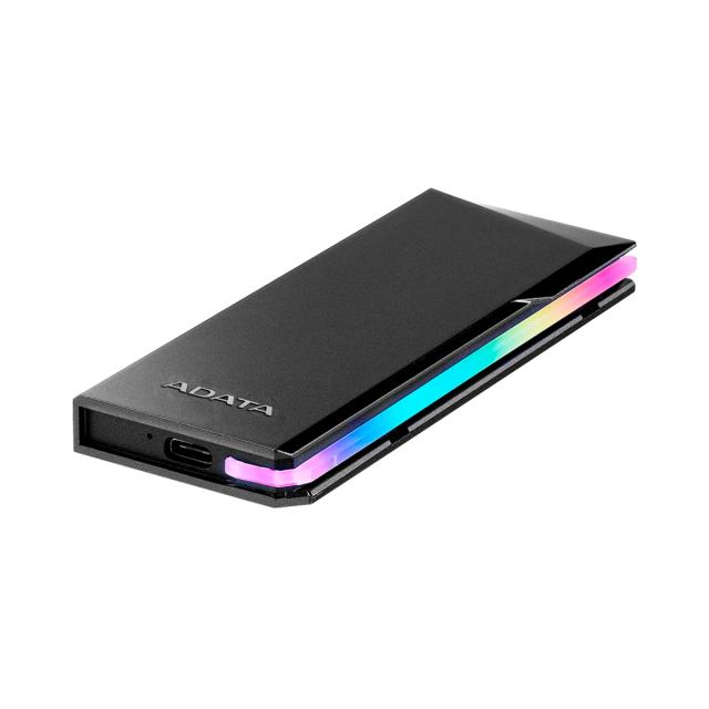 CASE ADATA FOR HDD-SSD EC700G M.2 PCIESATA USB3.2 GEN2 WITH RGB LIGHTING