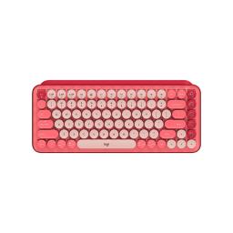 Teclado Logitech POP Keys Wireless Bluetooth Mechanical Heartbreaker Rose