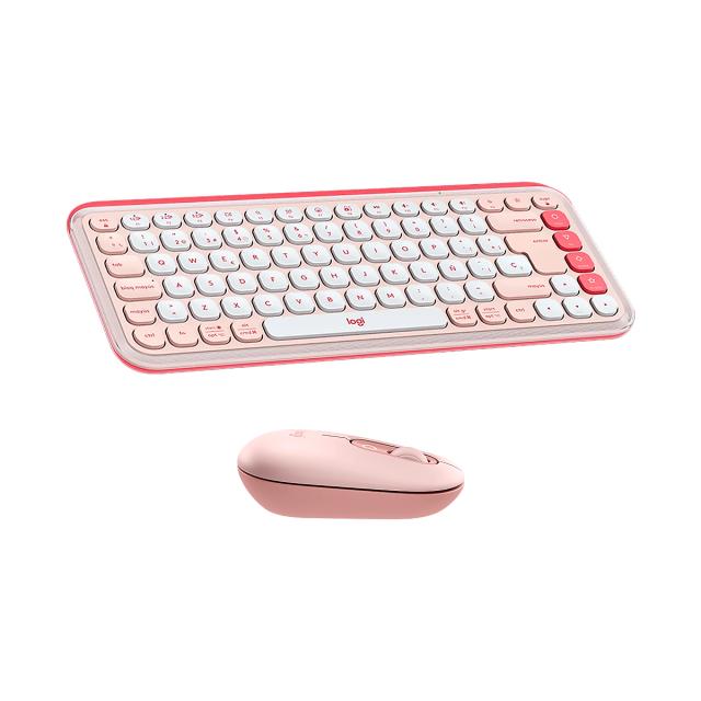 TECLADO LOGITECH COMBO POP ICON INAL ROSE
