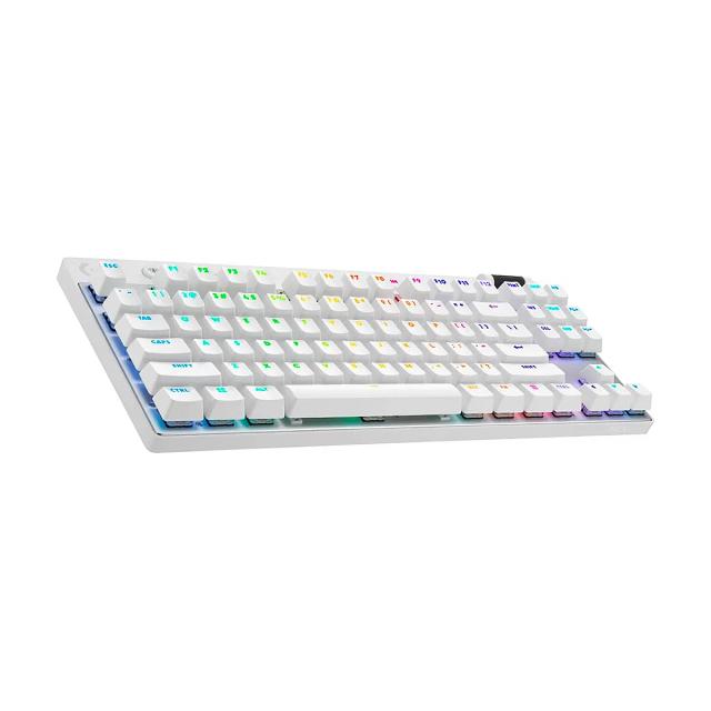 TECLADO LOGITECH G PRO X GAMING LIGHTSPEED RGB WIRELESS USB WHITE