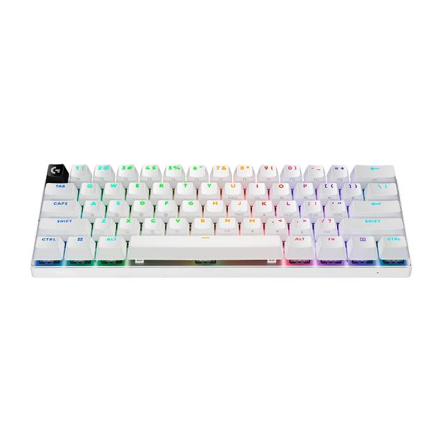 TECLADO LOGITECH G PRO X 60 LIGHTSPEED WIRELESS GAMING TKL MECHANICAL RGB WHITE