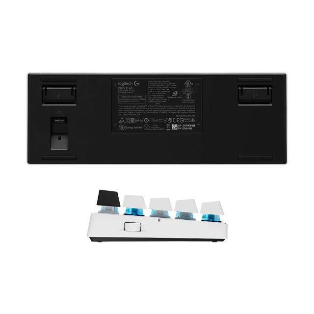 TECLADO LOGITECH G PRO X 60 LIGHTSPEED WIRELESS GAMING TKL MECHANICAL RGB WHITE