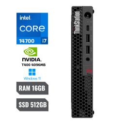 Lenovo Thinkstation P3 Tiny Workstation Core™ I7-14700 512gb Ssd 16gb Win11 Pro Nvidia® T400 4096