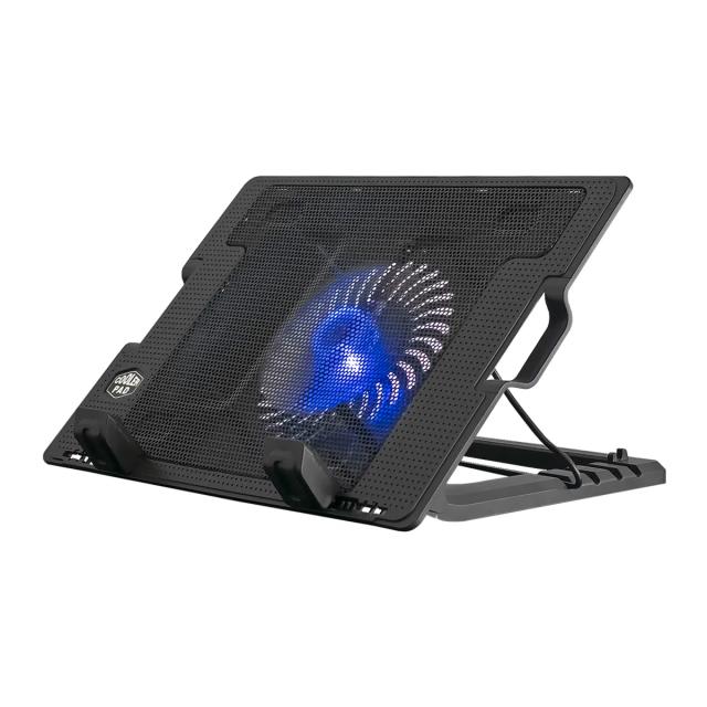 COOLING FAN 2-USB 1-VENTILADOR 5-NIVELES NEGRO