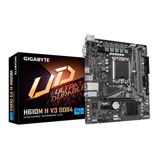 MBO GIGABYTE H610M-H V3 14VA LGA1700 2DDR4 D-SUB HDMI M.2 USB3.2 PCIe4.0 micro-ATX