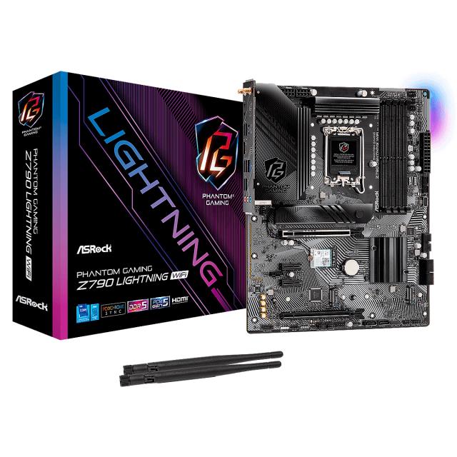 MBO ASROCK Z790 LIGHTNING WIFI 14VA LGA-1700 DDR5 HDMI DP 3M.2 12USB3.2 PCIE5.0 ATX