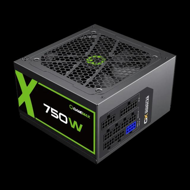 Fuente de Poder GAMEMAX GX-750 Modular Certificado 80 Plus Gold 750Watts ATX