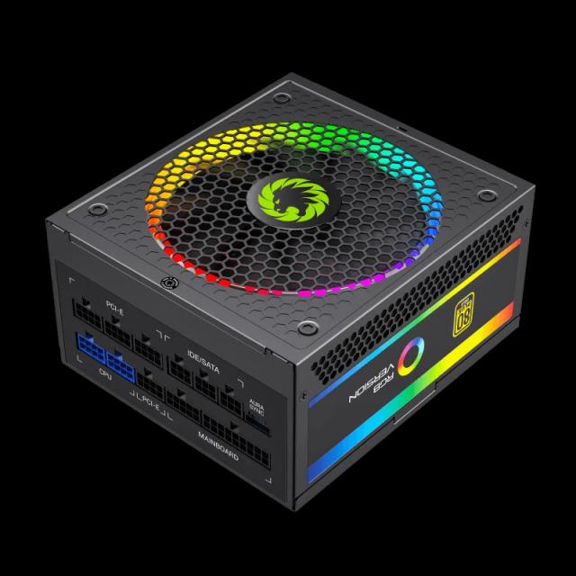 Fuente de Poder GAMEMAX RGB-750 PRO Modular Certificada 80 Plus Gold 14CM ARGB FAN 750WATTS