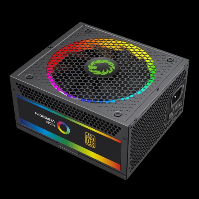 Fuente de Poder GAMEMAX RGB-750 PRO Modular Certificada 80 Plus Gold 14CM ARGB FAN 750WATTS