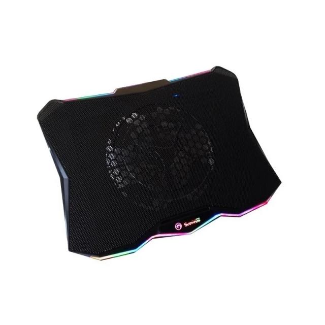 Base de Enfriamiento MARVO Atlas 40 (FN-40) hasta 17" iluminación RGB 