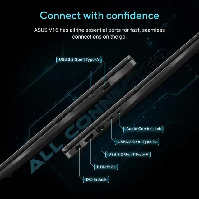 ASUS Gaming V16 Intel® Core™ 7 240H 16GB DDR5 1TB SSD RTX™ 5050 8GB GDDR7 16.0" 144Hz 